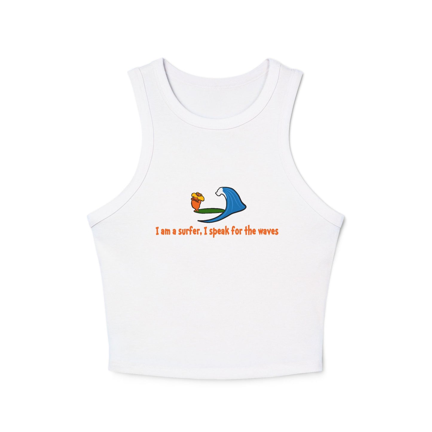 I Speak For The Waves Crop Tank Top